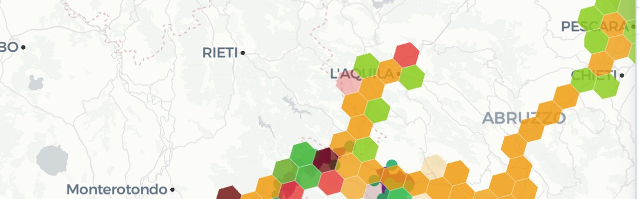 Hexagon coverage layer